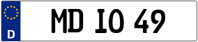 Trailer License Plate